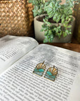 Mini Landscapes // Stained Glass Resin Earrings