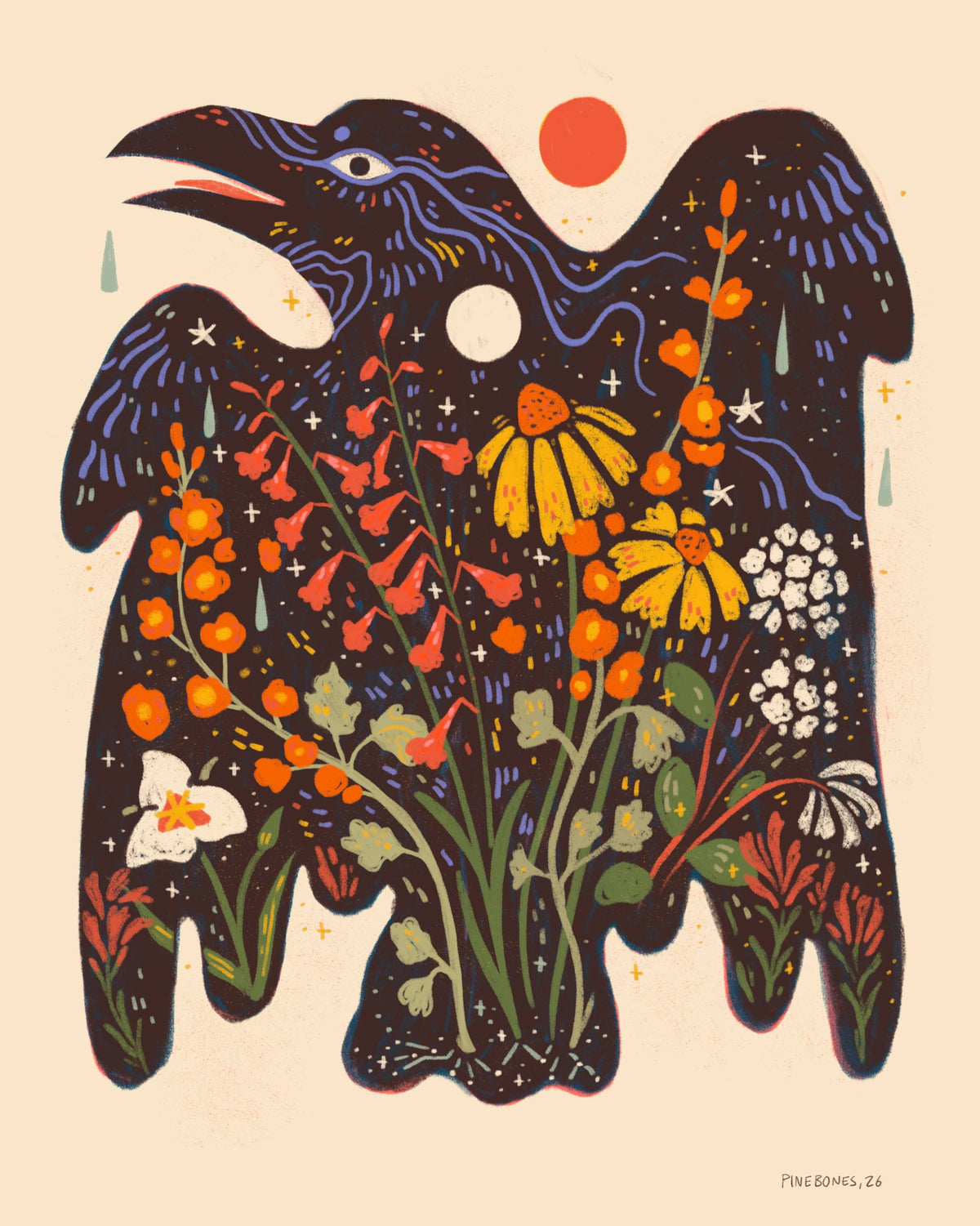 Flower Friends - 8x10 Nature Wilderness Art Print 