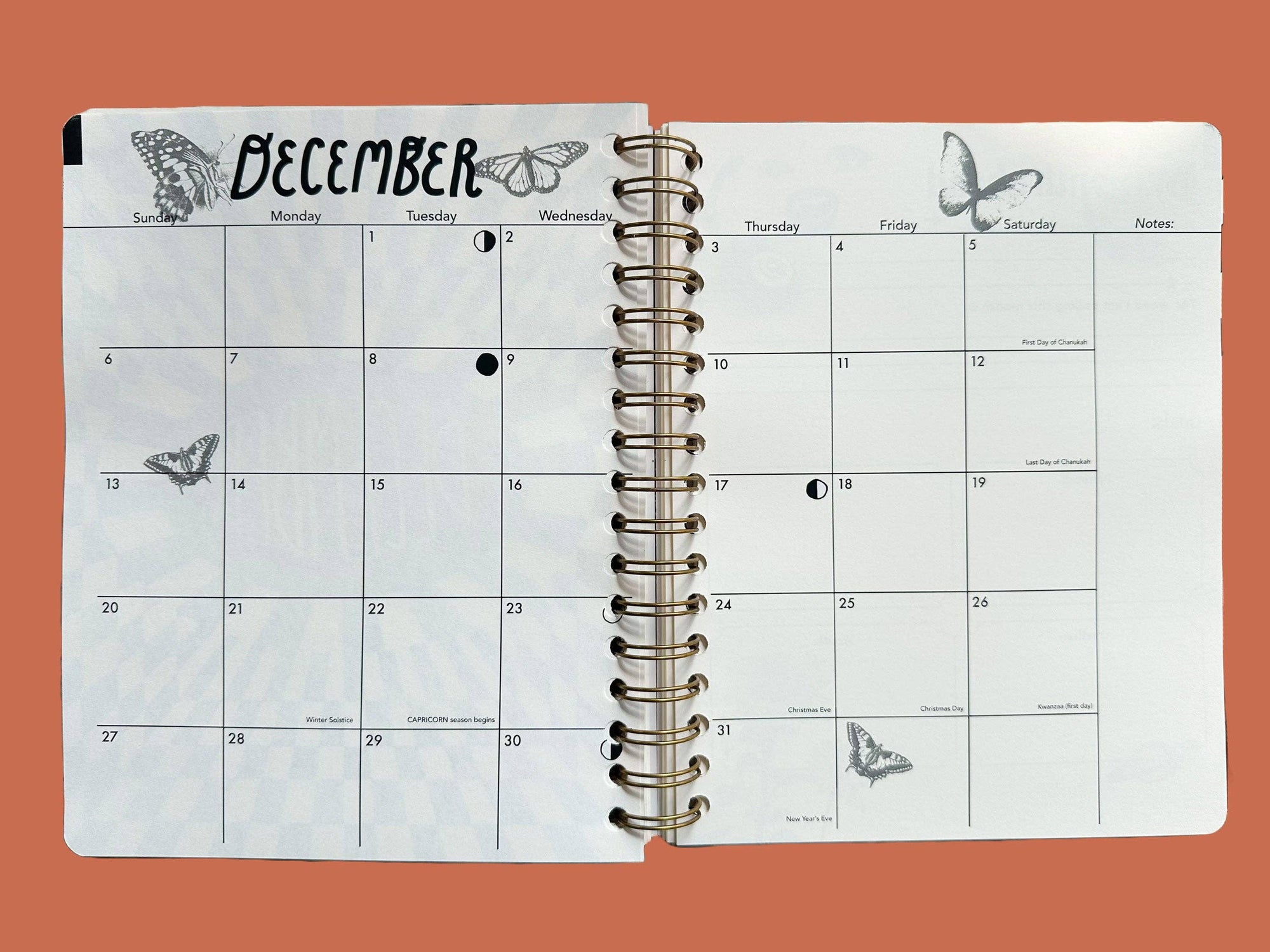PRE-ORDER | Undated Flexible Planner, Flower Power Cover