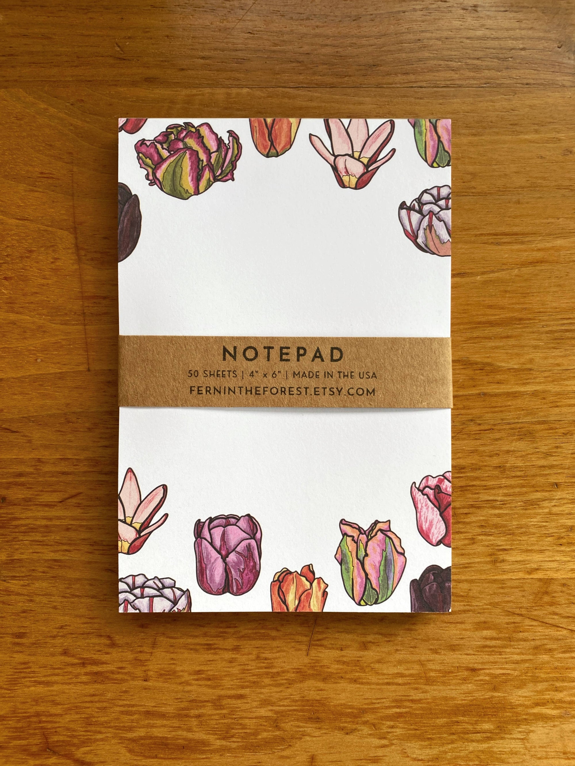 Illustrated Tulip Market Notepad