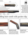 G.B.S FCT Folding Comb Fine Toothed Dressing Comb 6.5"
