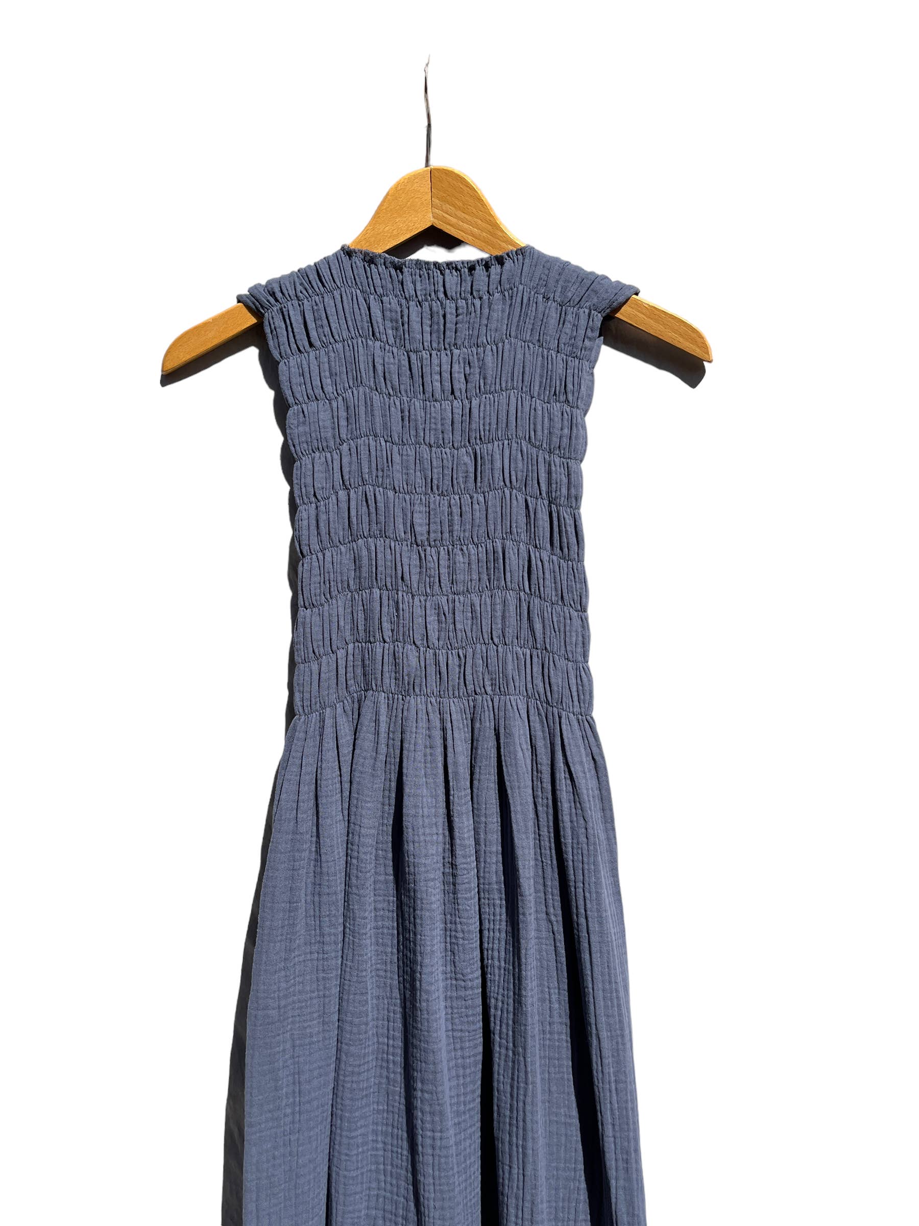 CECILIA SÖRENSEN - 735 ALBER dress Organic cotton muslin / SS24: One Size S-M / Charcoal Grey