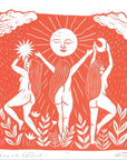 Bring Me Sunshine riso print, summer, sun, friends womanhood
