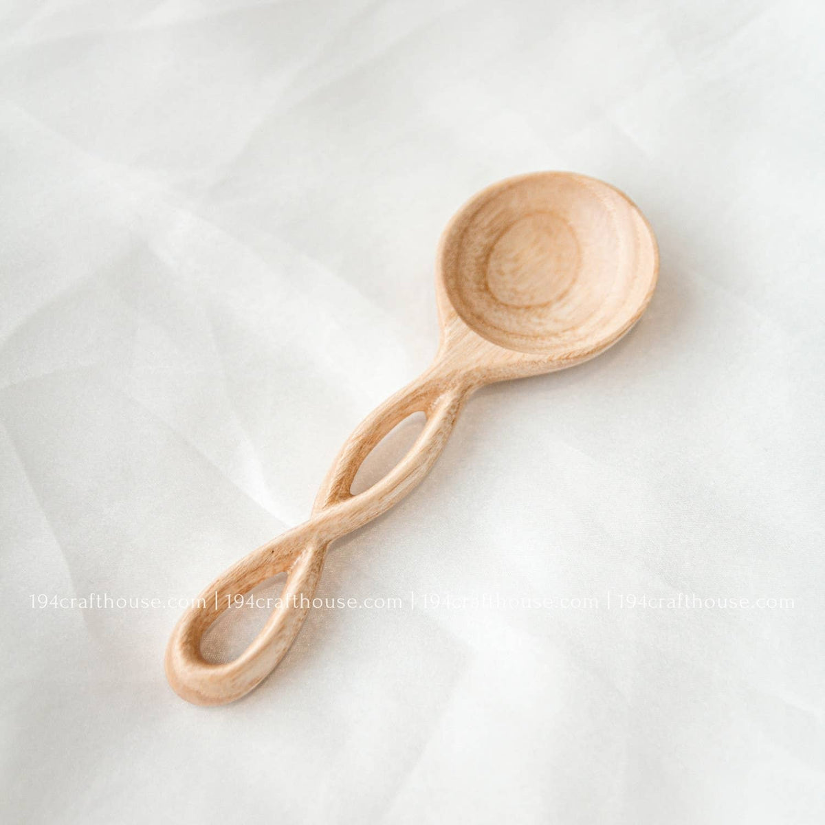 Twisted Handle Small Wooden Spices Spoons - Measuring Spoons