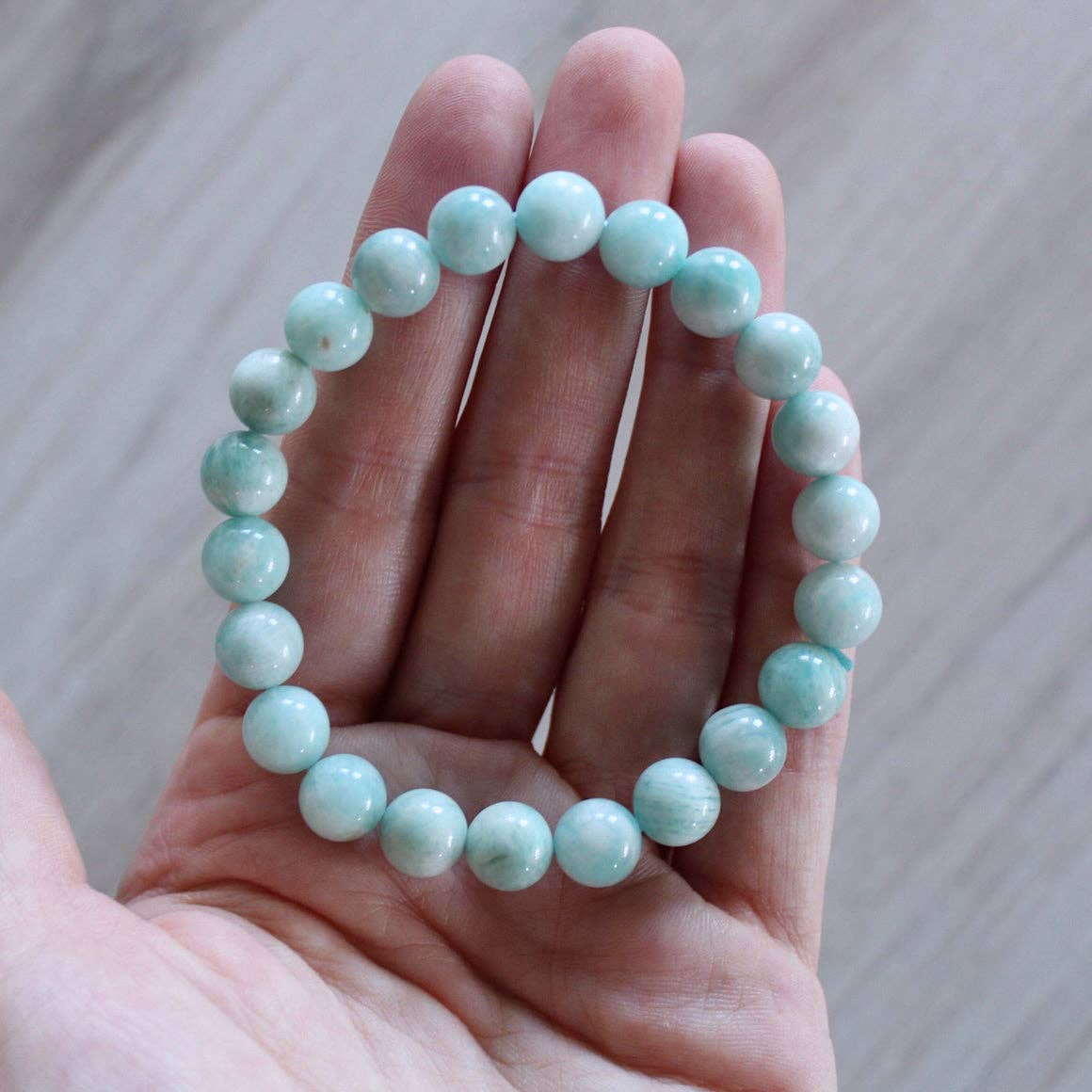 Amazonite Bracelet (8mm HQ) - Crystals &amp; Stones