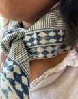 Bandana - Inky Doodle in Indigo Breeze