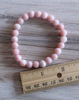 Pebble House - Pink Opal Bracelet 8mm or 6mm (Crystals & Stones): 8mm