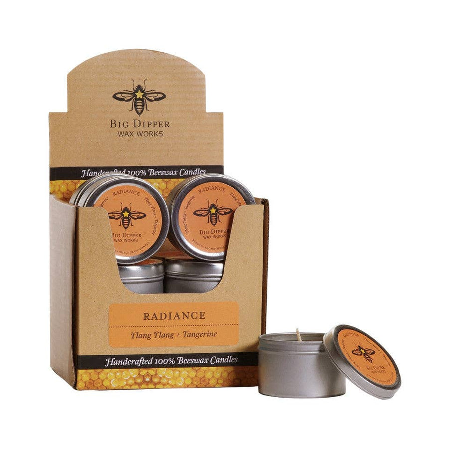 Beeswax Aromatherapy Tins: Single (1.7 oz) / Radiance (Tangerine + Ylang Ylang)