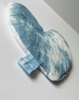 Heart Eye Pillow - Botanically Dyed - Indigo Sky - V Day