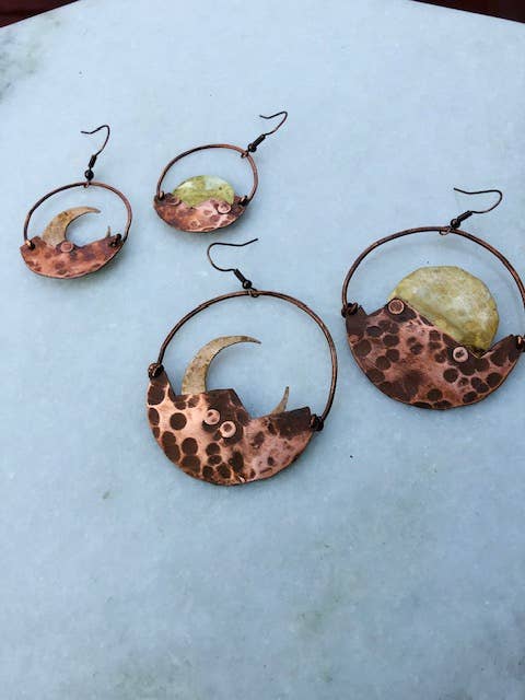 Mountain Dawn to Dusk Hoop Earrings