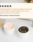 Calyan Wax Co. - Vetiver + Tonka - 3 Wick Ceramic Soy Candle