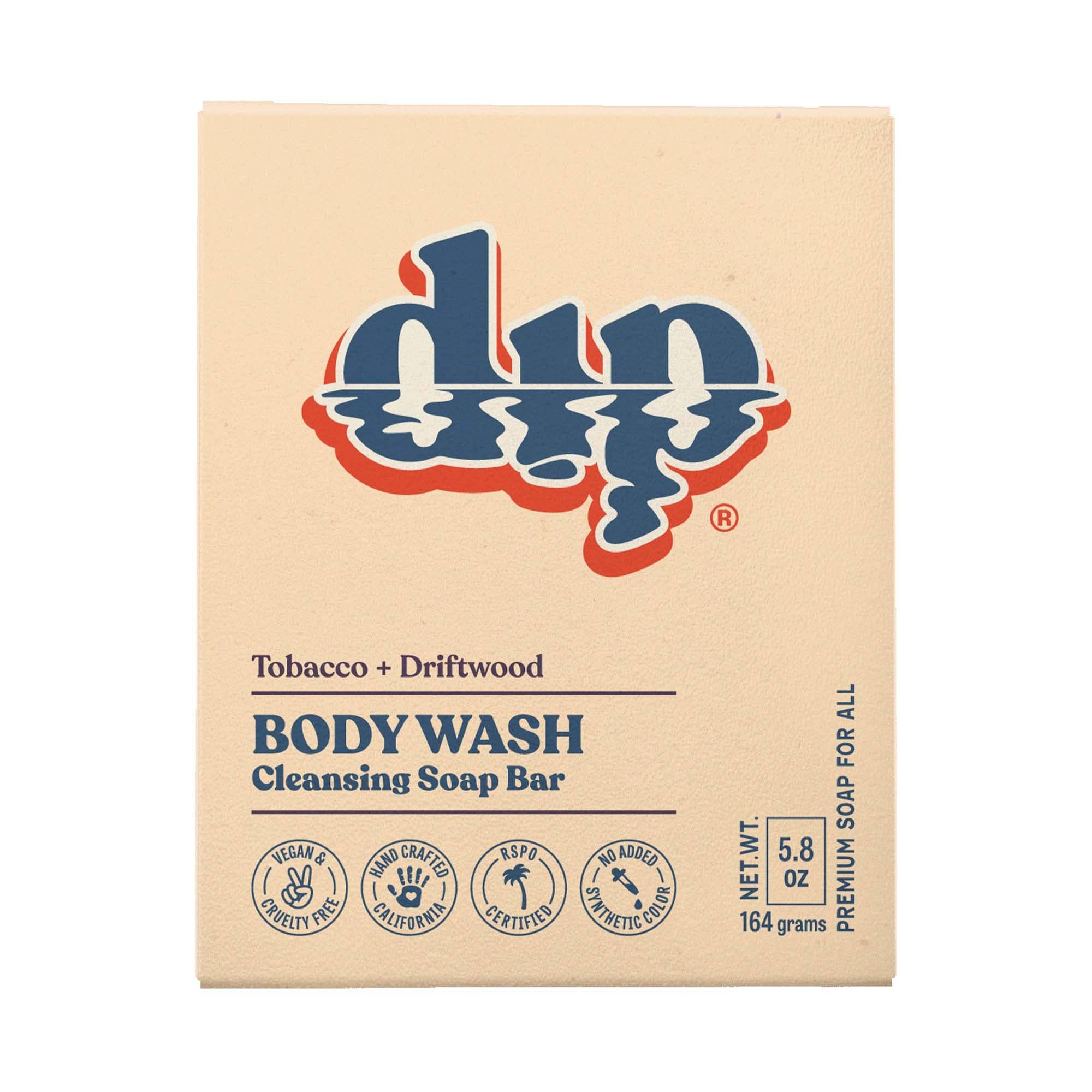Dip - Body Wash Cleansing Soap Bar - Tobacco &amp; Driftwood