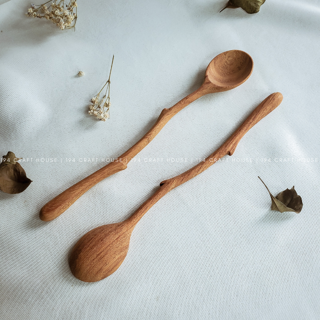 Branch Tree Wooden Spoon - Kitchen Serving Utensils