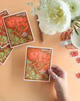 Thinking of You (Red Poppies) Friendship Card