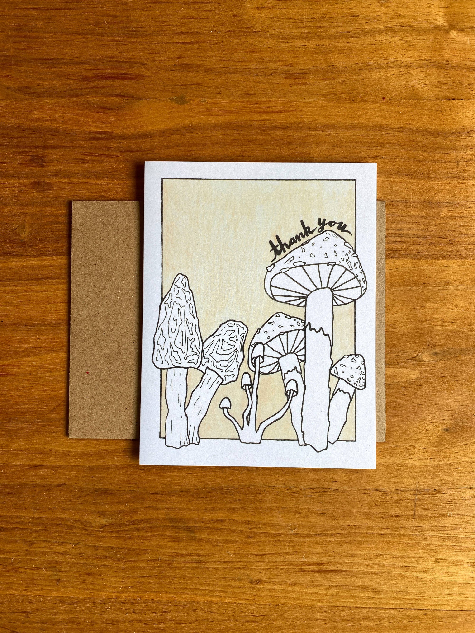 Mushroom Thank You Card