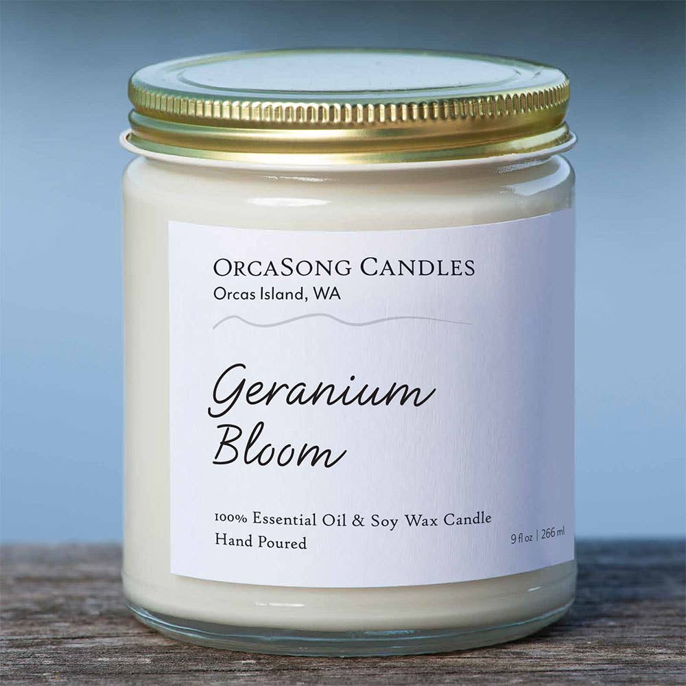 OrcaSong Farm - Geranium Bloom Soy Candle