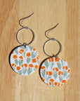 California Poppy in Gaia Earrings