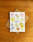Watercolor Washington Wildflower Card