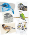 The Backyard Bird Chronicles: 50 Postcards by Amy Tan