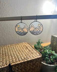 Sea To Summit // Stained Glass Resin Earrings
