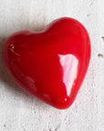 1" Glass Pocket Hearts - Red - Blue - Pink