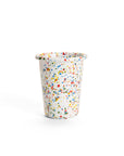 Crow Canyon Home - Rainbow Falls Enamelware 8 oz Small Tumbler: White