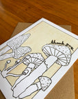 Mushroom Thank You Card
