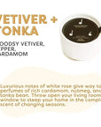 Calyan Wax Co. - Vetiver + Tonka - 3 Wick Ceramic Soy Candle