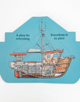 Working Boats: Salmon Troller Board Book- A Look-Inside Book