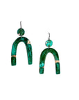 Arc Statment Patina Earrings