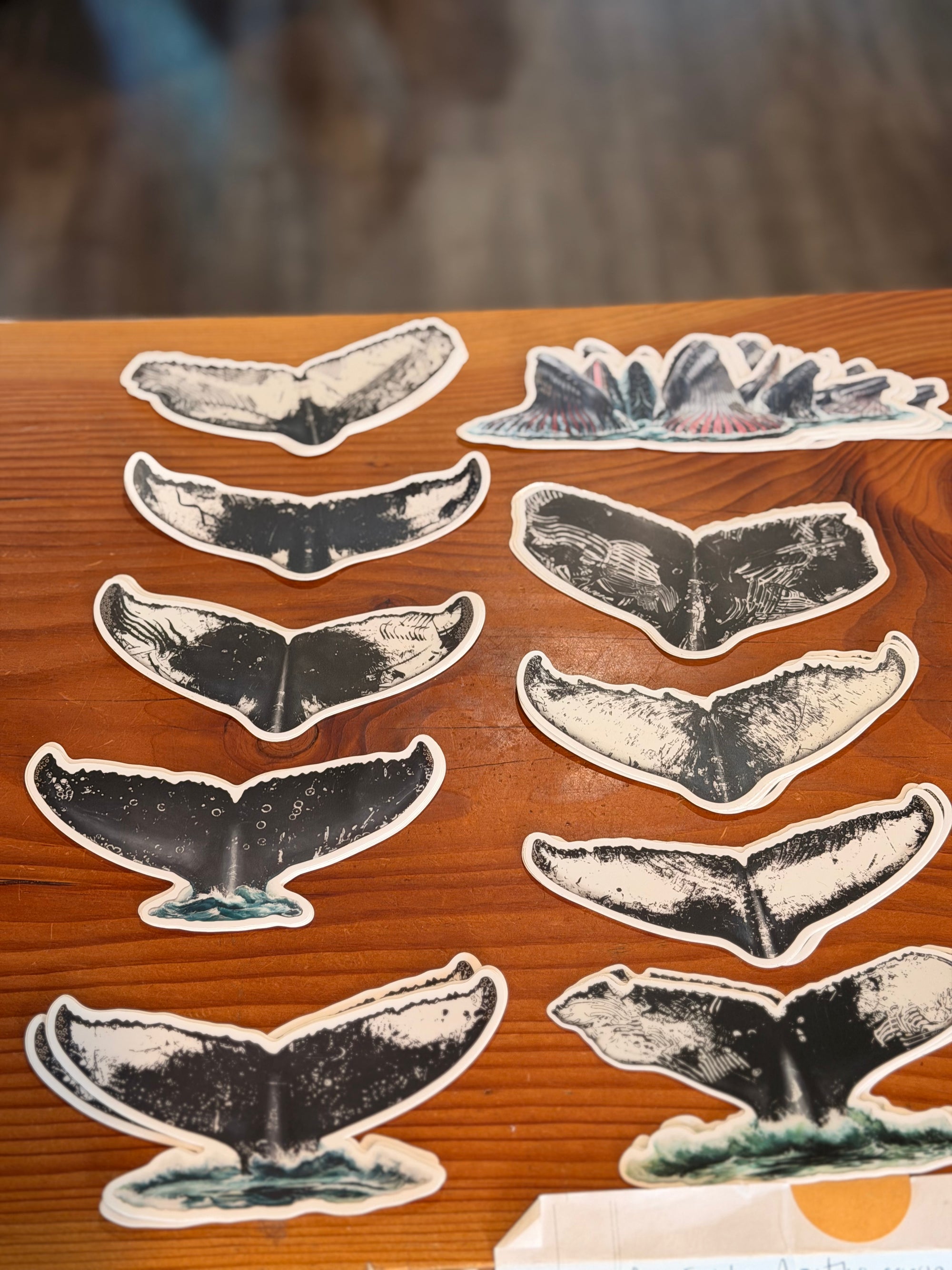 Whale tale sticker