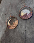 Mountain Dawn to Dusk Hoop Earrings
