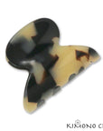 Kimono Clips - 529f French Round Mini Claw: Tortoiseshell