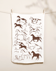 Wild Horses Linen Tea Towel - Western Kitchen Decor + Gift