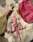 Pink Buckskin Fringe Lighter Case