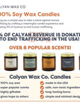 Calyan Wax Co. - Evergreen + Eucalyptus Mini Amber Jar Soy Candle