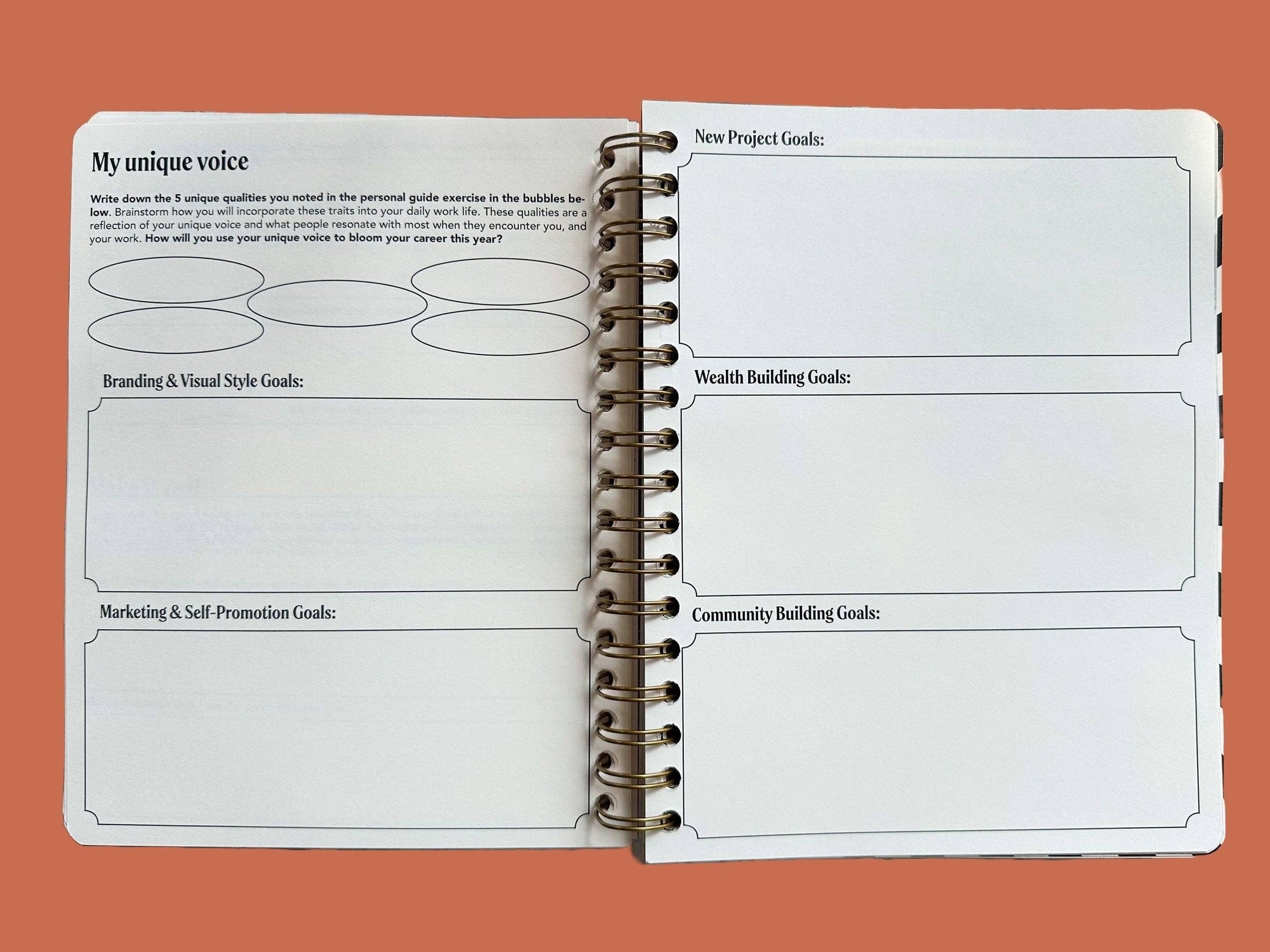 PRE-ORDER | Undated Flexible Planner, Flower Power Cover