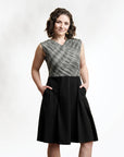 Maggie's Organics - Organic Cotton Sleeveless Crossover Dress: M / Black