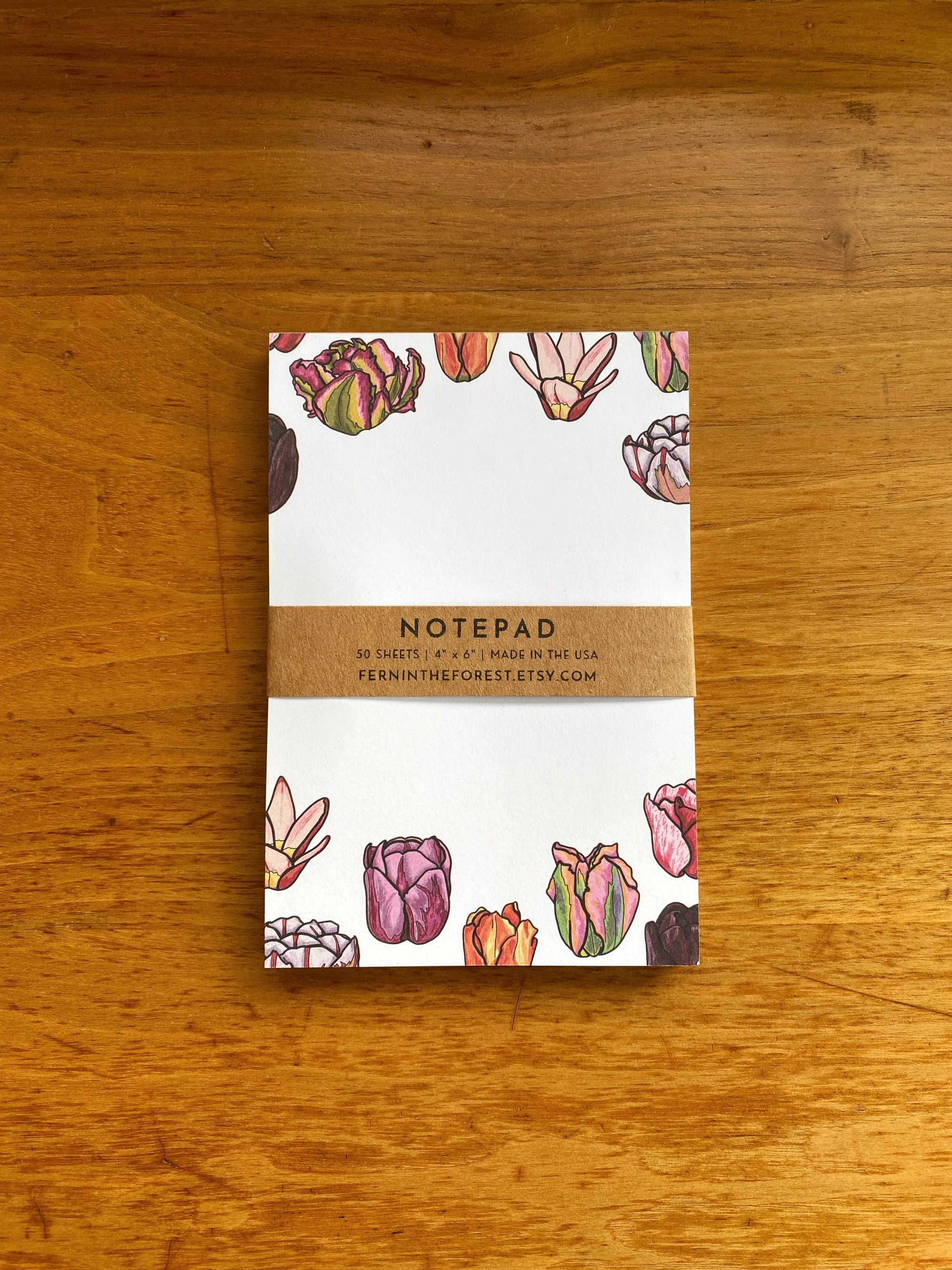 Illustrated Tulip Market Notepad