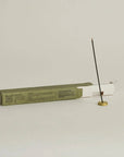 Frankincense Japanese Incense Stick Set - 30 Sticks with Brass Holder