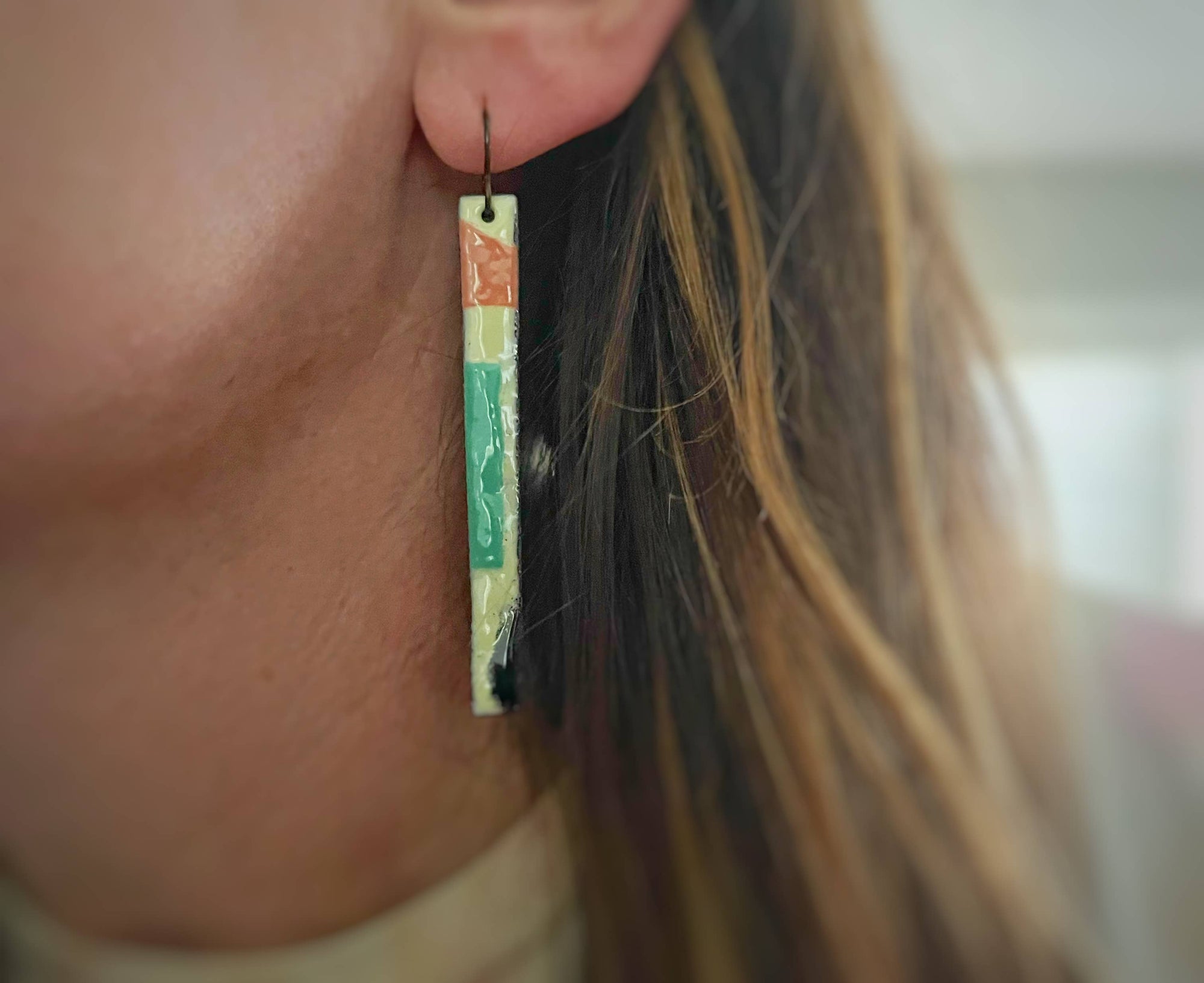 Rectangle Mod Earrings