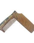 G.B.S Handmade Folding Wooden Hair & Beard Comb