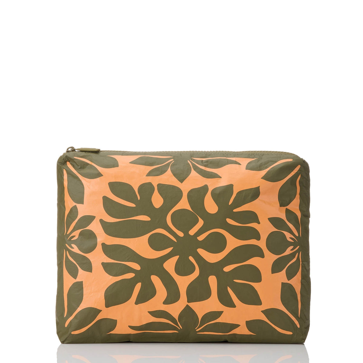 ALOHA Collection Mid Pouch — Kaʻulu — Papaya on Olive