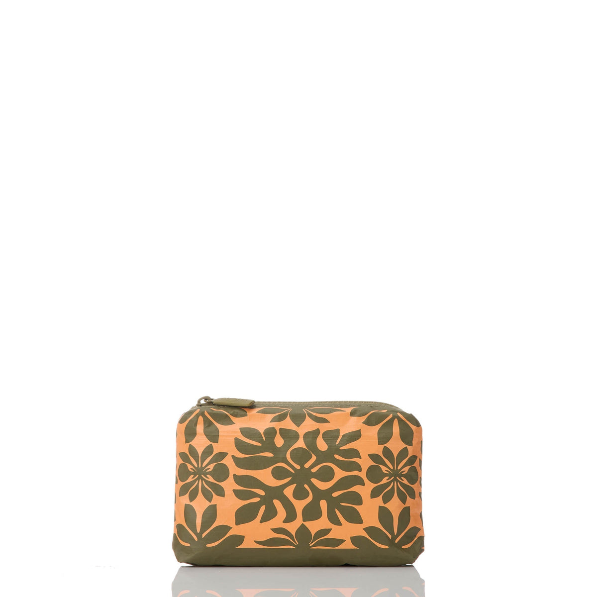 ALOHA Collection Mini Pouch — Kaʻulu — Papaya on Olive