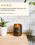 Vetiver + Tonka - Amber Jar Soy Candle