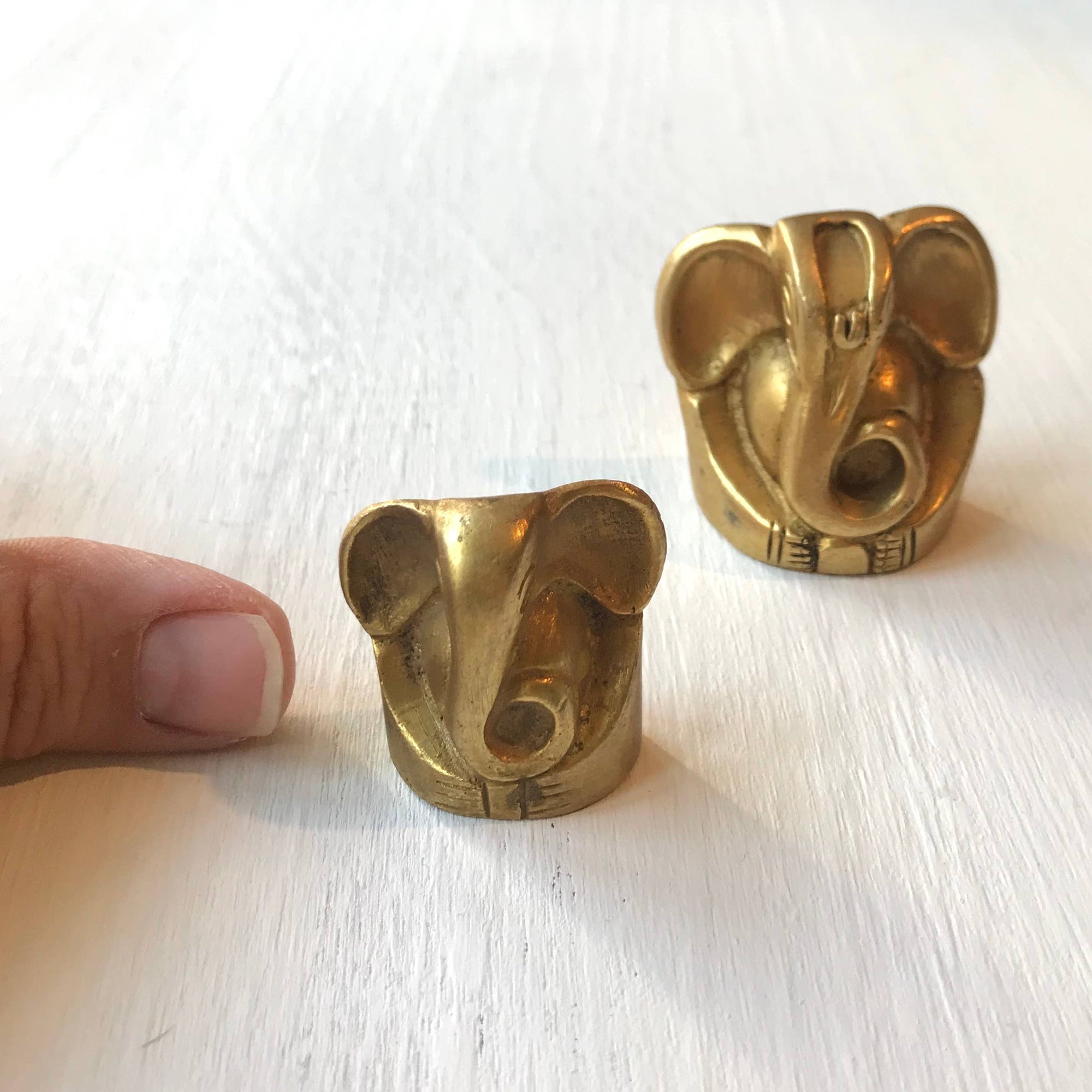 Brass Ganesh Figurine - Great Gift!: Small