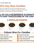 Calyan Wax Co. - Oakmoss + Amber - 3 Wick Ceramic Soy Candle