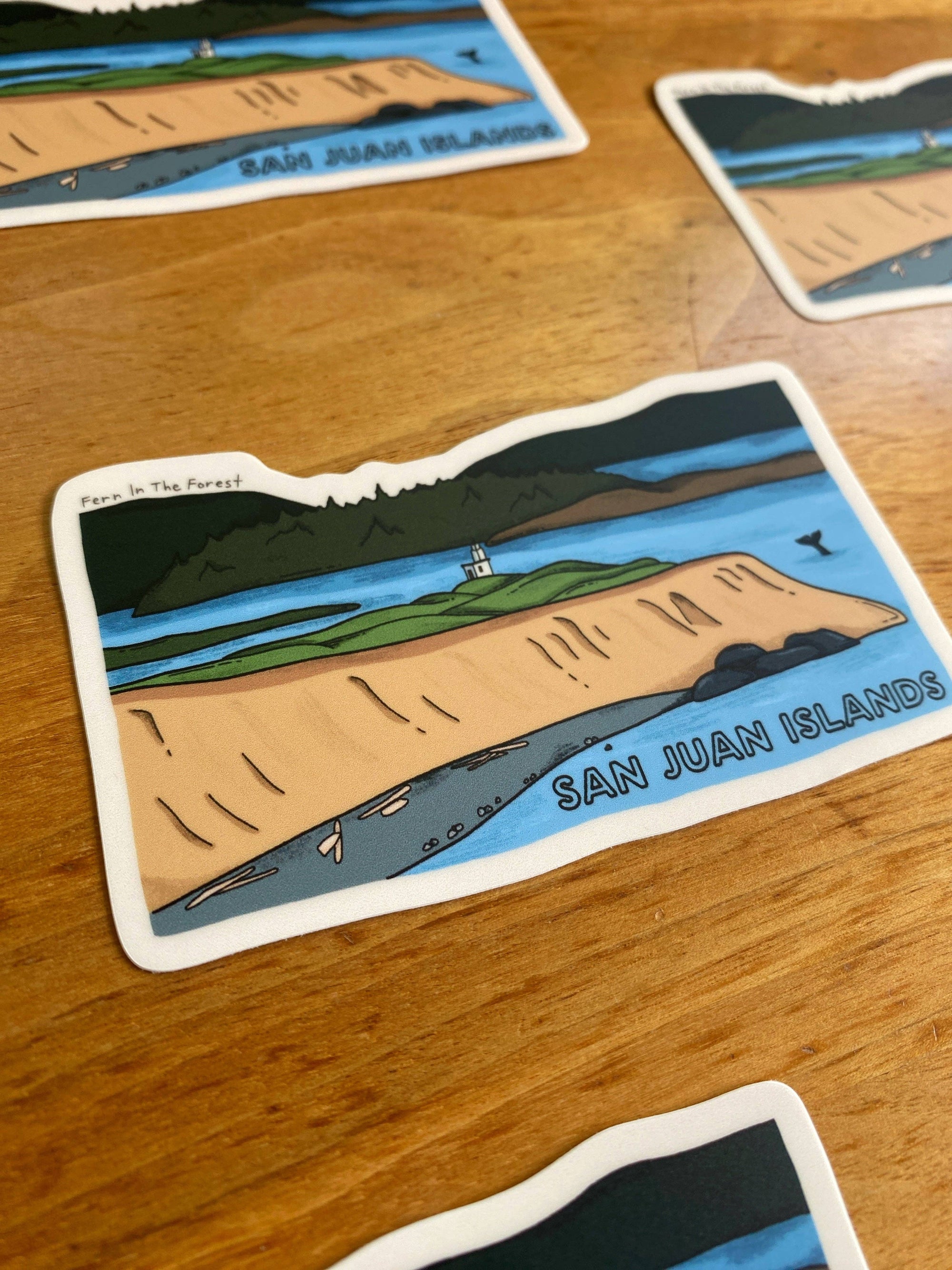 San Juan Island National Historical Park Illustrated Sticker | 3.8” x 2.25”