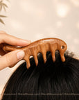 Natural Wooden Scalp Massage Comb  - Gifts For Mom