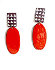 Red Statement Earrings